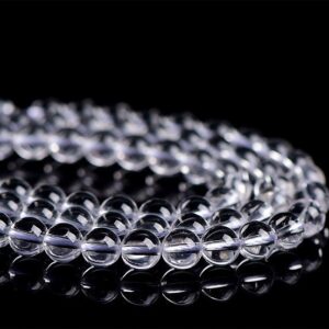 genuine natural white crystal loose beads